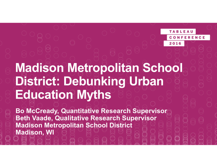 madison metropolitan school district debunking urban
