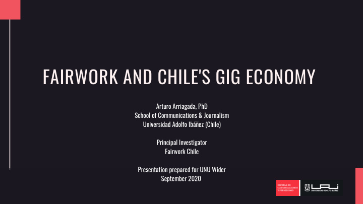 fairwork and chile s gig economy