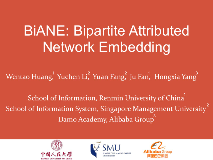 biane bipartite attributed network embedding