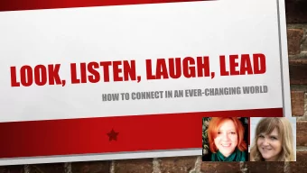 Improv: Principles and Touchstones  Build and Maintain Trust  Accept and Build on Offers (Yes, And)