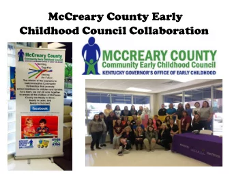 McCreary County Early  Childhood Council Collaboration  McCreary County Early Childhood  Council