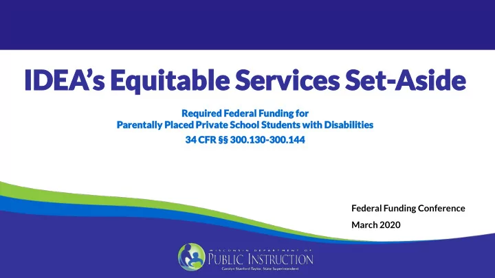 idea s equitable services set aside aside