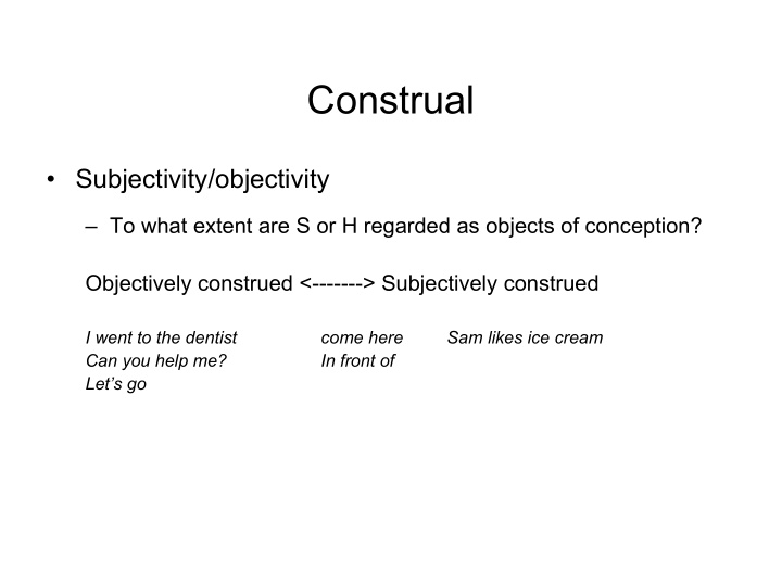 construal