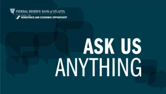 ASK US ANYTHING SERIES  Lessons from the Great Recession  June 17th, 2020  ~WELCOME TO THE