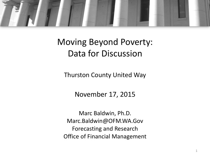 moving beyond poverty data for discussion