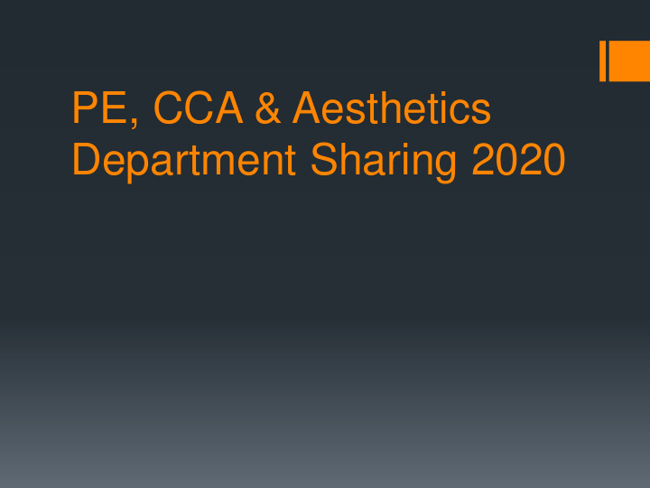 department sharing 2020 vision