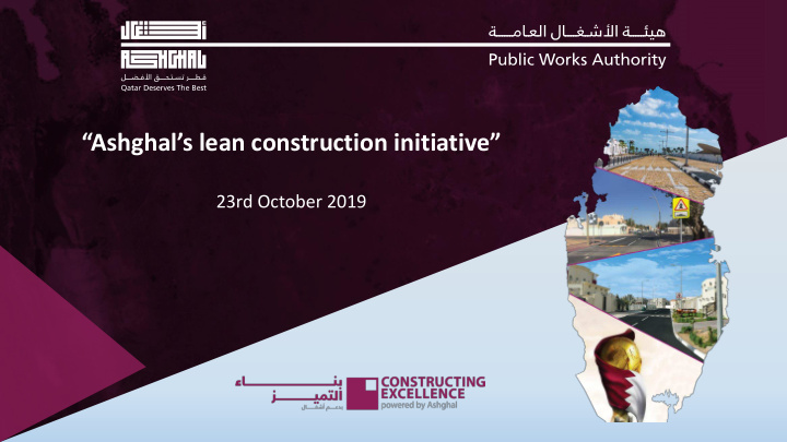 ashghal s lean construction initiative