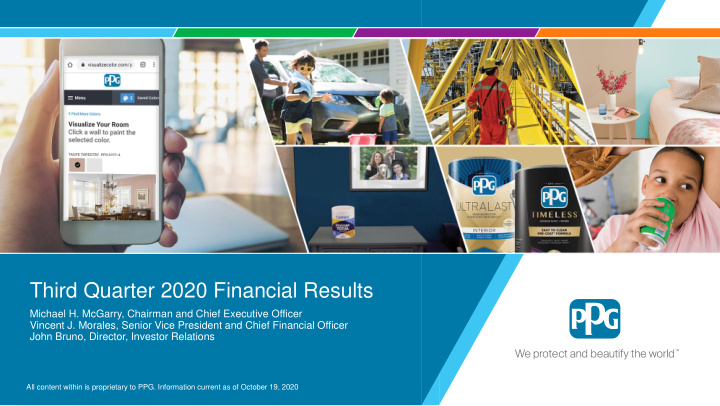 third quarter 2020 financial results