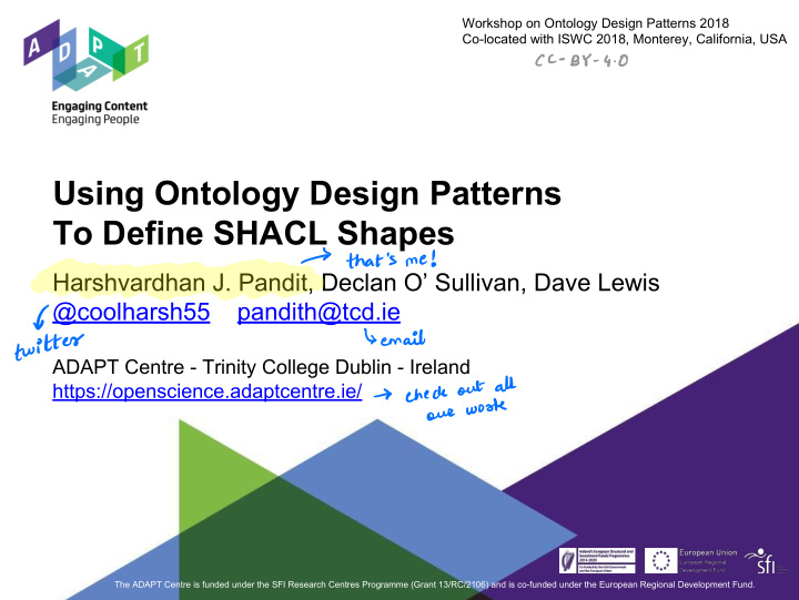 using ontology design patterns to define shacl shapes