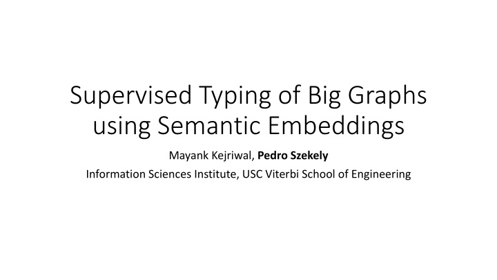 using semantic embeddings