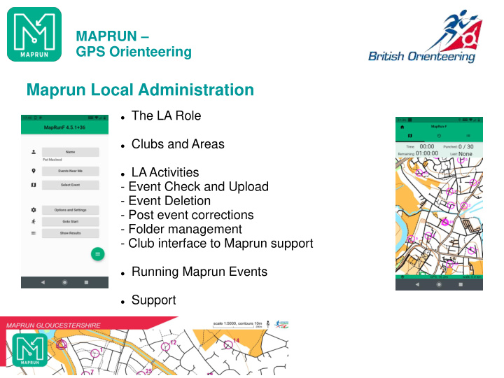 maprun local administration
