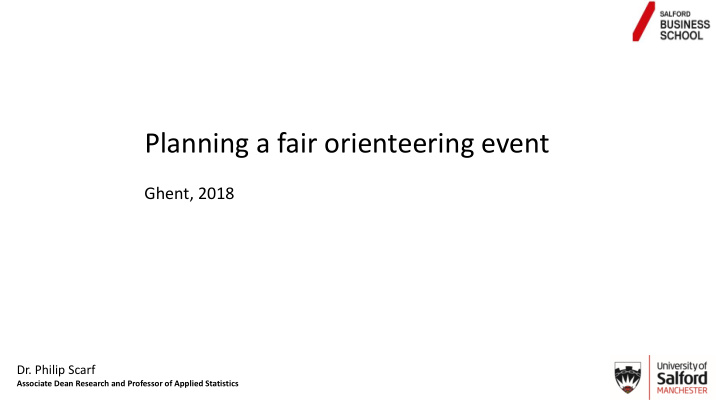 planning a fair orienteering event