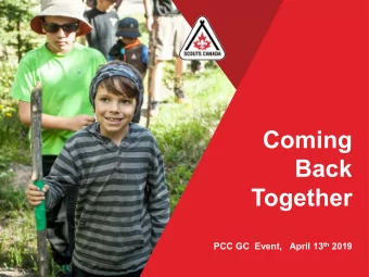 Coming  Back  Together PCC GC  Event,   April 13 th 2019  2  Please Welcome PCC CK3  Vincent Wong