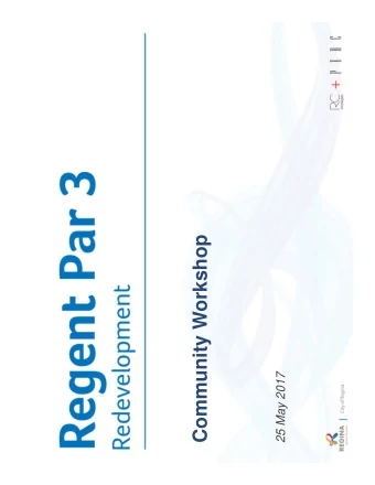 Community Workshop  25 May 2017  Agenda   Workshop purpose   Current state   Study area,