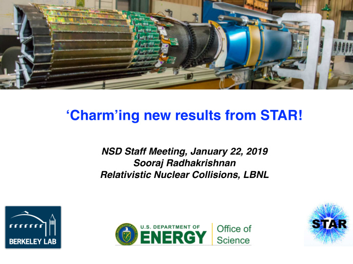 charm ing new results from star