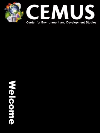 Welcome  QUESTIONS? Todays Schedule 10:15  12:00  Roll Call  CEMUS Course Introductions