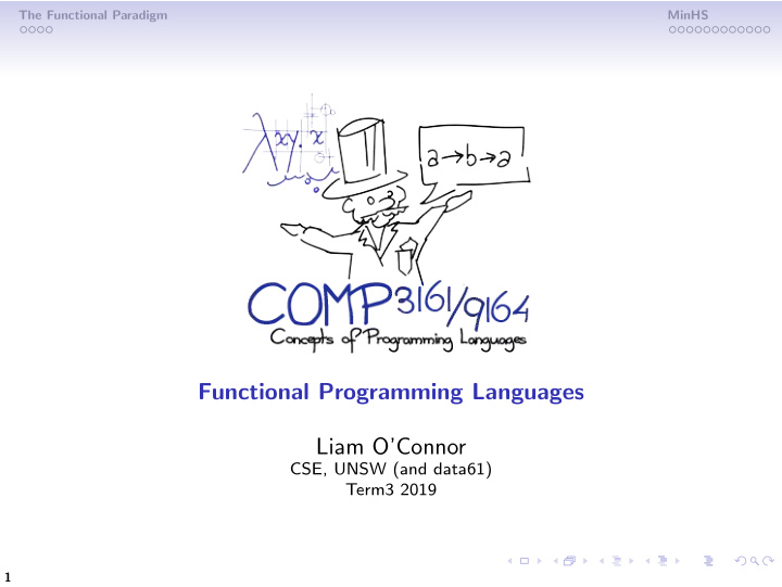 functional programming languages liam o connor