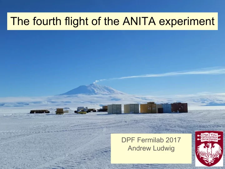 the fourth flight of the anita experiment