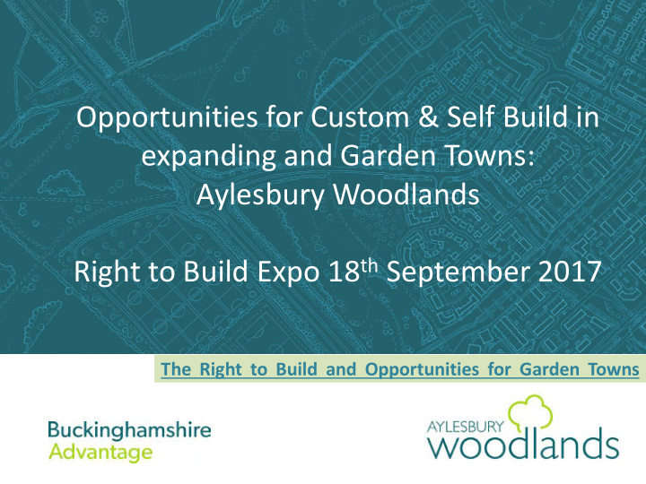 opportunities for custom self build in expanding and
