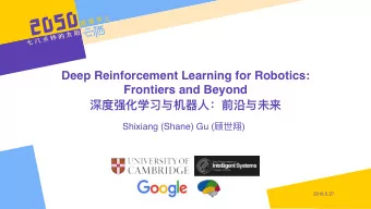 Deep Reinforcement Learning for Robotics: