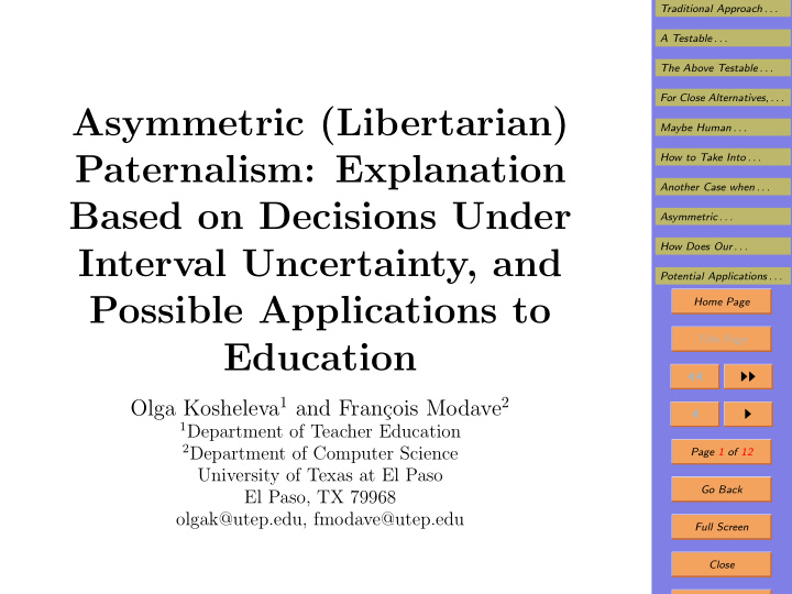 asymmetric libertarian