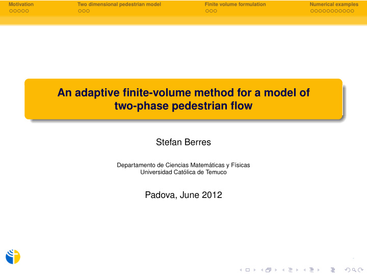an adaptive finite volume method for a model of two phase