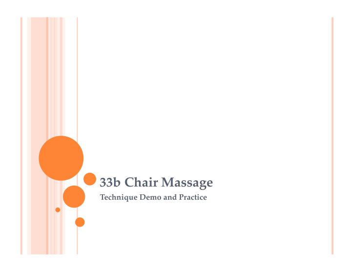 33b chair massage