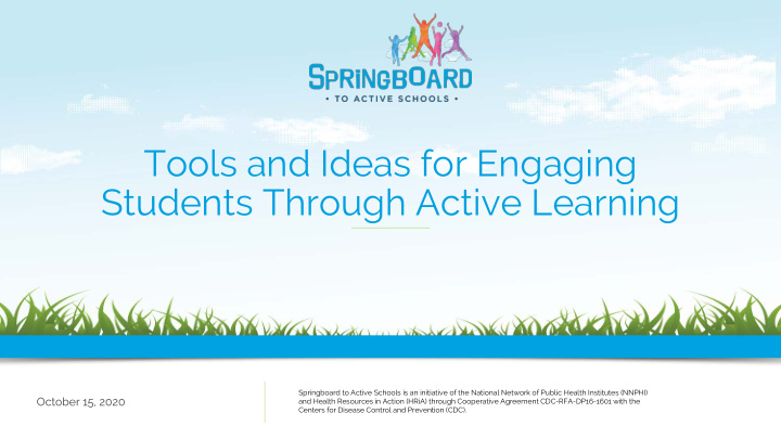 tools and ideas for engaging students through active