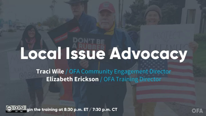 local issue advocacy