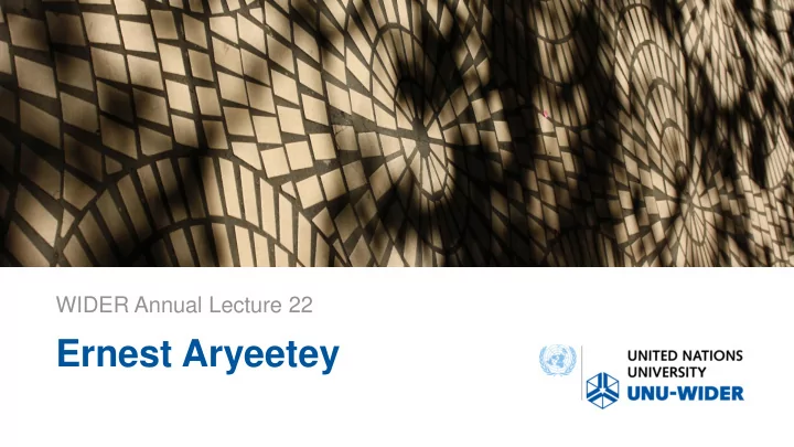 ernest aryeetey the political economy of f