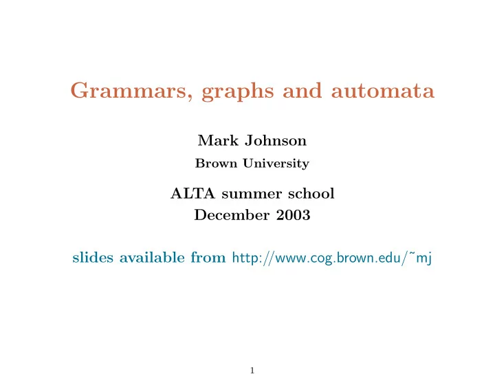 grammars graphs and automata