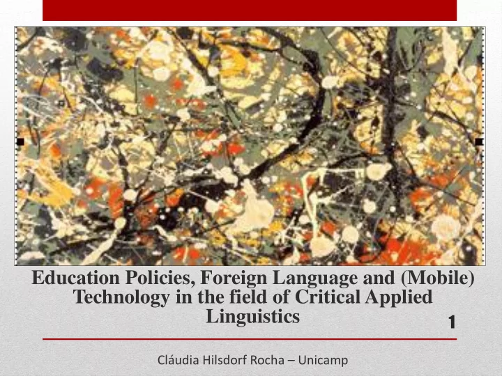 education policies foreign language and mobile