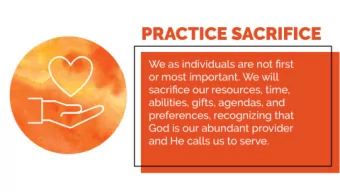 SACRIFICE:  an act of surrendering  the very best of yourself or  something for His purpose  and
