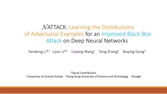 ATTACK: Learning the Distributions  of Adversarial Examples for an Improved Black-Box  Attack on