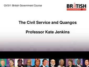 Professor Kate Jenkins  What the Civil Service Looks Like  Politicians (Cabinet and Ministers)