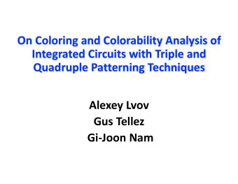 On Coloring and Colorability Analysis of  Integrated Circuits with Triple and  Quadruple Patterning