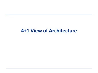 4+1 View of Architecture  What does Linux have?  Linux subsystems  Process Scheduler (PS)