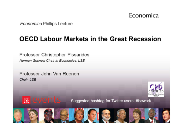 oecd labour markets in the great recession