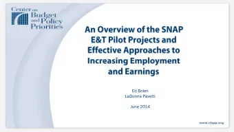 Ed Bolen  LaDonna Pavetti  June 2014  Software/Webinar Logistics  To Call into the Webinar  To Type