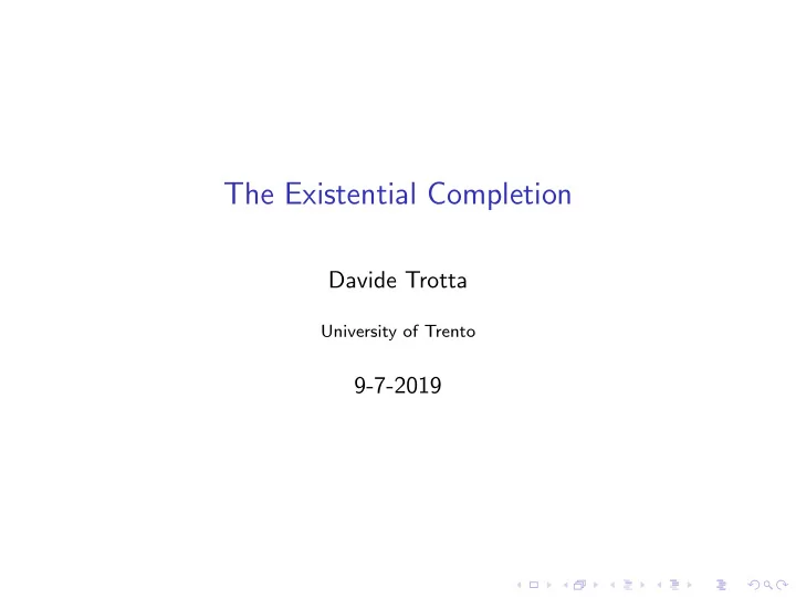 the existential completion