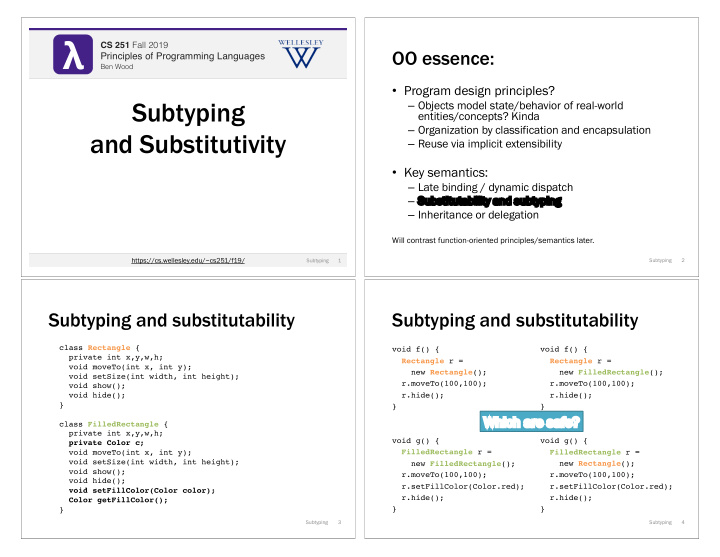 cs 251 fall 2019 cs 251 fall 2019 oo essence principles