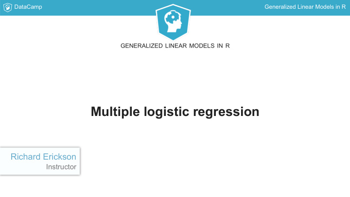 multiple logistic regression