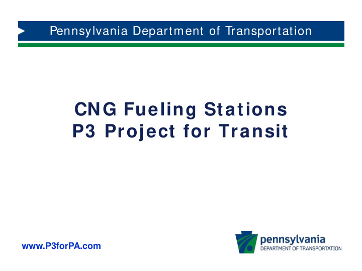 cng fueling stations p3 project for transit