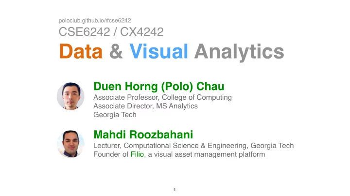 data visual analytics
