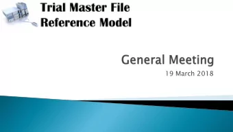 19 March 2018  Welcome  Steering Committee Update  Reminder to Vote!  TMF RM Community