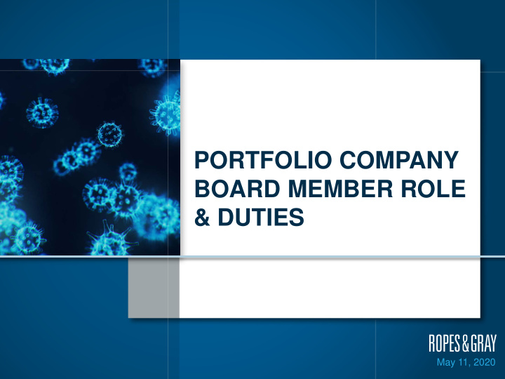 portfolio company board member role duties