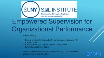 Organizational Performance  Housekeeping:  Before we begin, test/adjust your computer speakers