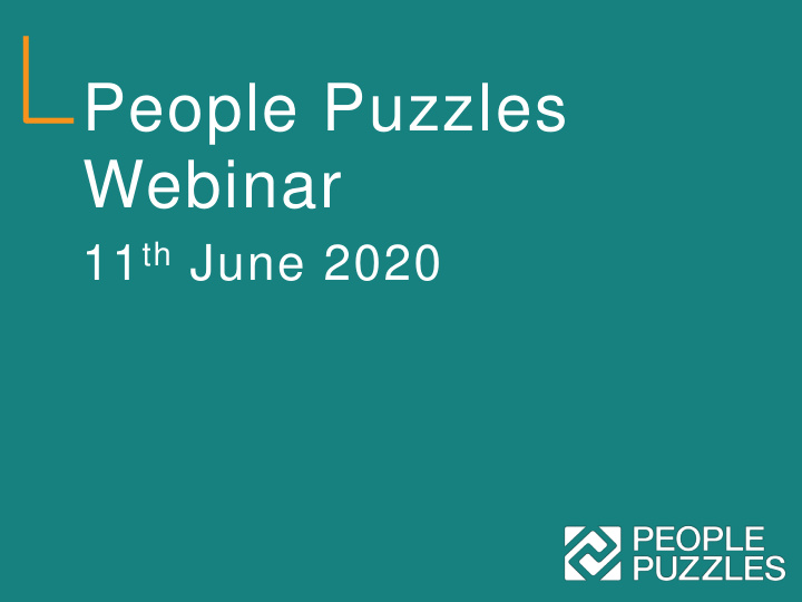 people puzzles webinar