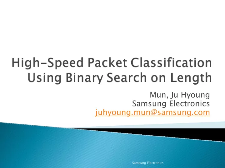 mun ju hyoung samsung electronics juhyoung mun samsung com