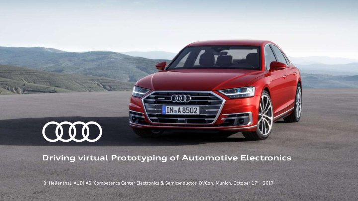 driving virtual prototyping of automotive electronics
